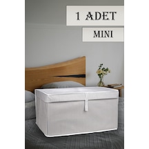 1 Adet Çok Amaçlı Kapaklı Düzenleyici Kutu Hurç 40x30x25 Cm Tela 40 X 30 Gri Tr Diğer