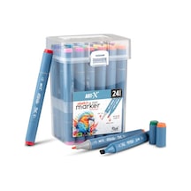 Art-x Sketch Marker Duo 24 Lü Set 18047 Çok Renkli