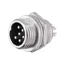 Mike Konnektör 6-Pin 12Mm - Erkek