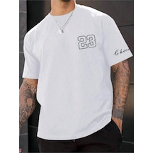 Altamira Erkek Chicago Baskılı Oversize T-shirt 001