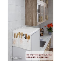 Reniola Çamaşır Makinesi İçin Örtü Kılıfı Düzenleyici 137x45 Cm 300336510 Beyaz