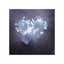 10 M 100 Led Damla Uçlu Beyaz Işık Şeffaf Kablo Mz-17-1 Pop