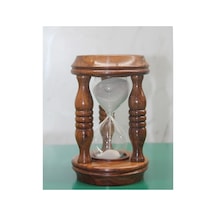 1 Adet Ahşap Kum Saati Masaüstü Zaman Ölçer, Dekoratif Aksesuar, 14 X 9 Cm, Hourglass, Model 2636b Diğer
