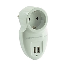 16a-3500w Çift Usbli Tekli Akim Korumali Priz 79 X 155 Mm