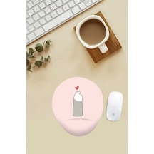 Kalpli Pati Desenli Bilek Destekli Mouse Pad Mousepad