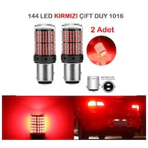 2 Adet 144 Led Kırmızı Renk 1016 Çift Duy Stop Ampulü