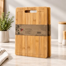 20x30 Lüks Bambu Kesim Panosu Altın