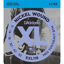 Daddario EXL116 Elektro Tel Set Gtr XL Med/Hvy