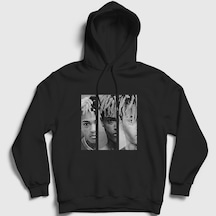 Presmono Unisex Three Xxxtentacion Kapüşonlu Sweatshirt Siyah