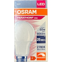Osram Parathom 8.8w 60w 2700k Sarı Işık E27 Duylu Dim Edilebilir Led Ampul