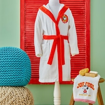 Peanuts By Karaca Home Snoopy Joe Nakışlı 6-8 Yaş Çocuk Bornoz Kırmızı