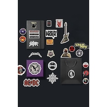 Rock Metal Sticker Paketi/bullet Journal Defter Çıkartma Ajanda Laptop Etiket 2 1