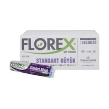 Florex Standart Büyük Boy Çöp Poşeti Siyah 10×50 Paket
