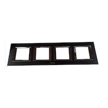 Viko Panasonic Thea 4x2m Ultima Metal Eloxal Siyah Renk Çerçeve - Wvtf28505ab-tr