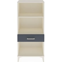 Arges Dolap 2 Raflı Tek Çekmeceli 60x30x134 Aytaşı-antrasit Aytaşı