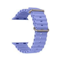 Fitcase Apple Uyumlu  Watch 42/44/45/49 MM Ocean Silikon Kordon