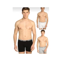 Seher Yıldızı 0060 Erkek Likralı Karışık Renk Boxer 12 Adet 001