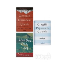 Çizgili Pijamalı Çocuk - Zirvenin Dibindeki Çocuk - Olduğun Yerde Kal - John Boyne 3 Kitap Set