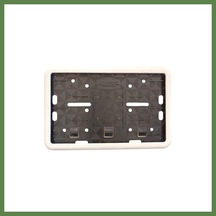 Bezos Çerçeveli Motor Plakalık Plaka Altlığı Beyaz 17x26 Cm Hb006