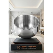 Paslanmaz Çelik Tıraş Tası - Metal Tıraş Tası Sakal Tıraş Tası 715610