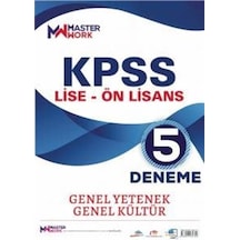 KPSS Lise-Ön Lisans-Genel Yetenek - Genel Kültür 5 Deneme- Master Work