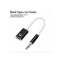 Yuvarlak Başlıklı Kulaklık Adaptörü, 3,5 Mm Erkek - C Tipi Dişi, Kulaklıklara Analog Yuvarlak Kablo Bağlantısı İçin Düz Kulaklık Adaptörü Yux