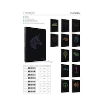 Freestyle Pp Kapak A4 Spiralli 96 Yaprak Çizgili Defter 12'li Paket