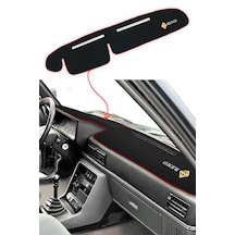 Renault Broadway R9 R11 Spring Fairway Flash Uyumlu Elmas Logolu Torpido Kaplama Koruma Halısı Siyah