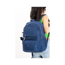 Unisex Sırt Çantası Hafif Yağmur Geçirmez Klinkır Kumaş Laptop Bölmeli Seyahat Çantası 43 30 Cm 001