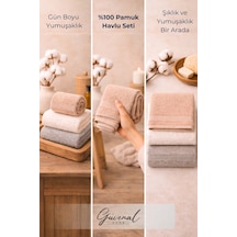 Softsky %100 Pamuk 30 X 50 Cm 3 Lü Havlu Seti Ultra Yumuşak & Yüksek Emici Havlu Çeyiz Çok Renkli