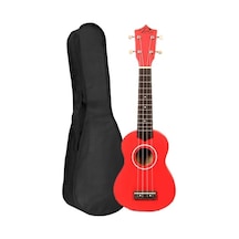 Puka UK-21RD Soprano Ukulele Kırmızı + Kılıf