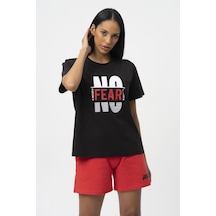 No Fear Orijinal Kadın T-shirt Siyah 001