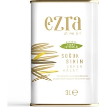 Ezra Olive Oil Naturel Sızma Soğuk Sıkım Erken 2025-2026 Hasat Zeytinyağı 3 L
