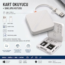 Buffer Usb Ve Type-c Uyumlu Çok Fonksiyonlu Sd Tf Kart Okuyucu, Usb 3.0 5gbps Yüksek Hızlı Veri Aktarım Adaptör