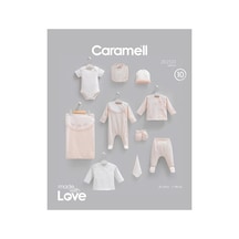 Caramell %100 Pamuk Fashion Girl 10'lu Hastane Çıkışı Set 0-3 Ay 50-56 Cm Somon Crml.zk2533.smn