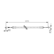 Bosch Fren Halatı On Mercedes Sprınter B906 . Vw Crafter 30-35-50 1771mm/271mm 1987482030 A9064202685 2e0609701p