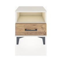 Arges Komodin Tek Raflı Tek Çekmeceli 44x30x48 Aytaşı-çam Aytaşı