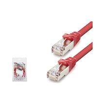 Hadron Hdx5106 Cat7 Ethernet Patch Kablosu 10 Gbps 600 Mhz 60 Cm Kırmızı