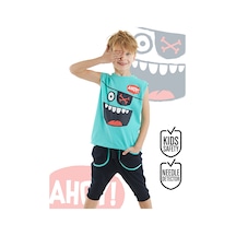Ahoy Erkek Çocuk T-shirt Kapri Şort Takım