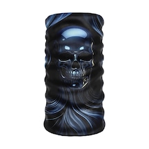 Bebo Store Skull-171 Extreme Spor Motor Kullananlara Özel Desenli Reflektörlü Buf Boyunluk Bandana Balaklava
