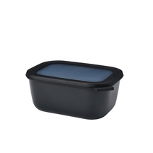 Mepal multi bowl cirqula rectangular saklama kabı 1500 ml-nordic black