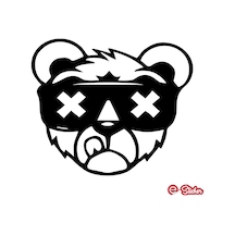 Ayı X Oto Sticker Bear X Araba Cam Sticker