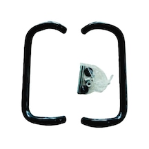 Alüminyum Kıvrık Kol 25x200 Mm Siyah Mat 9005
