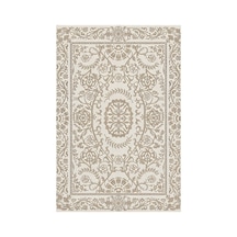 Kartela Halı Veso Halı Kaymaz Taban Makinede Yıkanabilir Halı Bej - 180 X 270 Cm