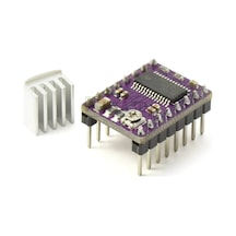 DRV8825 Step Motor Sürücü Modül + Soğutucu  32 Adım 1.5A 3D Yazıcı Robot CNC Reprap MKS GEN Ramps Prusa Mendel Ultimaker