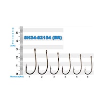 Sh34-82154 Sea Horse No: 5/0 Bronz İğne 10'lu