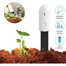 Toprak Nem Sensörü Monitör Bitkiler Nem Test Aracı Toprak Elektronik Higrometre Bitki Dedektörü Bahçe Dikim Nem Ölçer