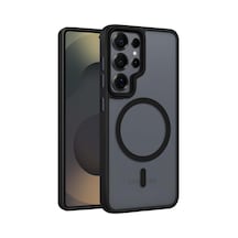 Samsung Galaxy S25 Ultra İçin Mattpro Serisi Magsafe İle Uyumlu Ultra Güçlü Yumuşak Silikon Darbeye Dayanıklı Mat Kılıf
