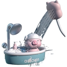 Alibee-mlhbcy Bebek Banyo Oyuncakları Bebek Oynayan Su Duş Başlığı Oynayan Çocuklar Su Oyuncakları Yüzme Banyo Duş Silindir Oyuncaklar 1-açık Mavi