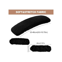 Bordo 1 Çift Ofis Koltuğu-kol Kapağı Toz Geçirmez Gerilebilir Lekeye Dayanıklı Spandex Streç Bilgisayar Sandalye Kol Slipcover